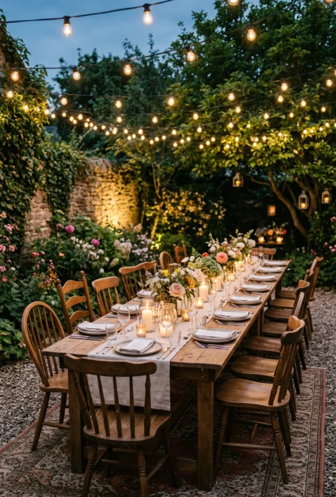 Backyard Garden Dinner Party