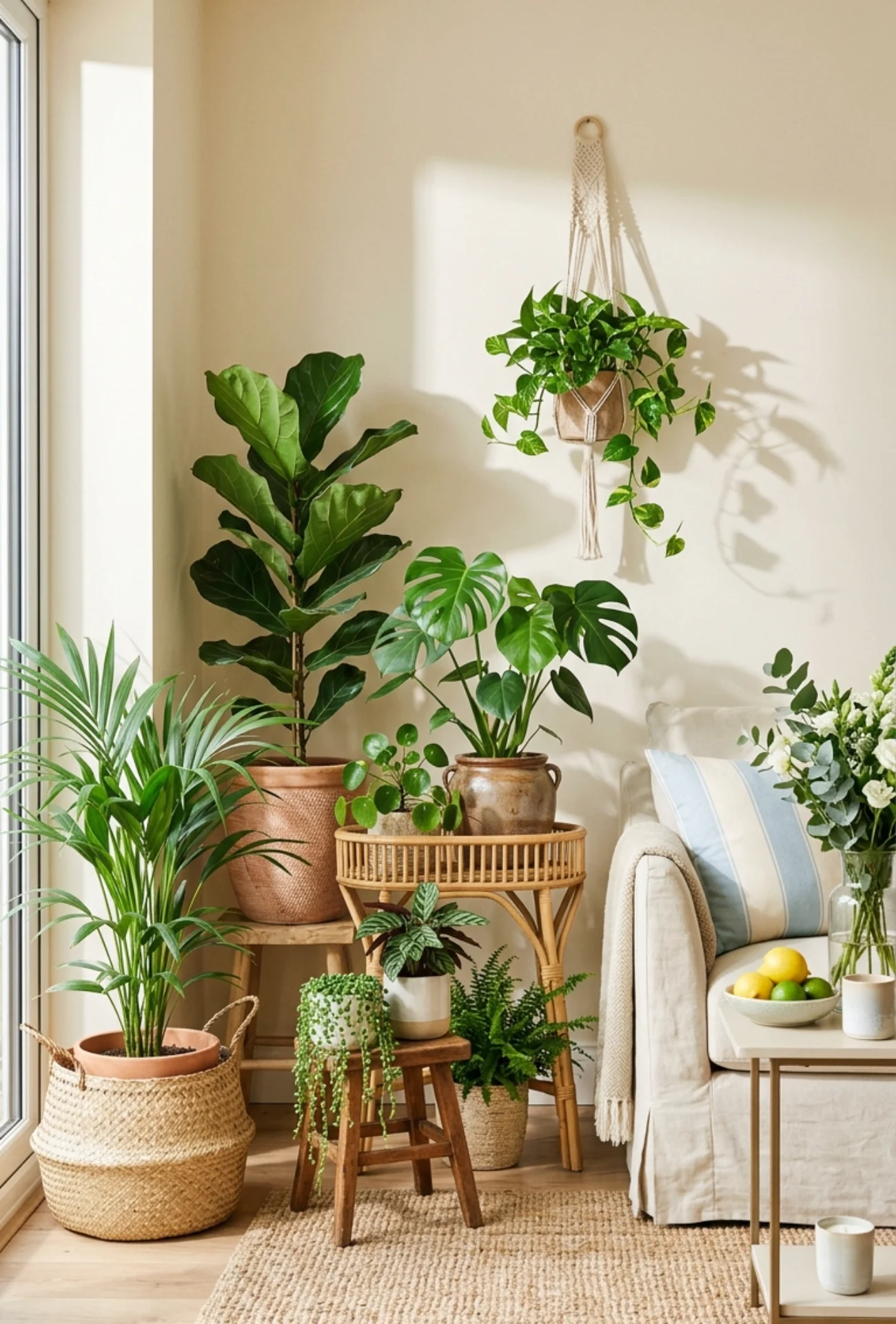 Biophilic Plant Corner Displays
