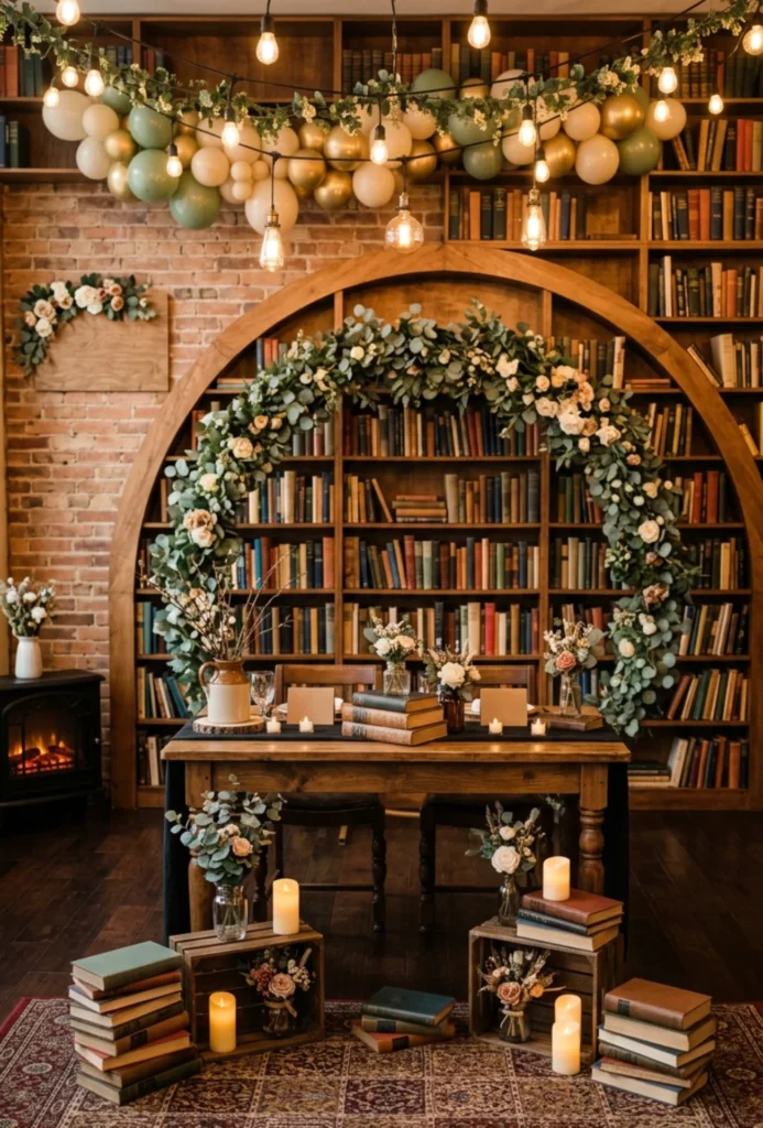 Bookstore Café Style Engagement Gathering