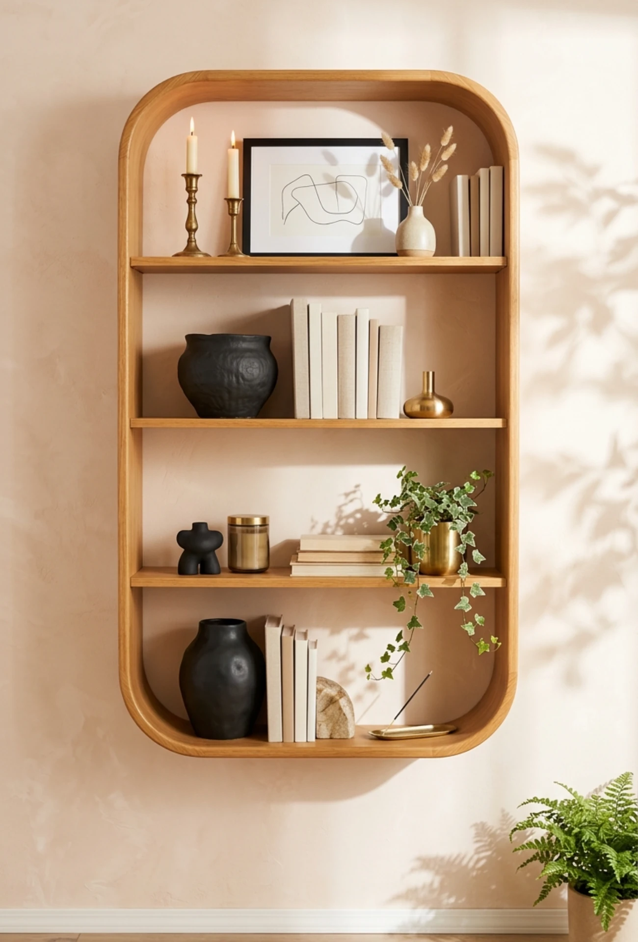 Brass and Matte Black Decorative Accents