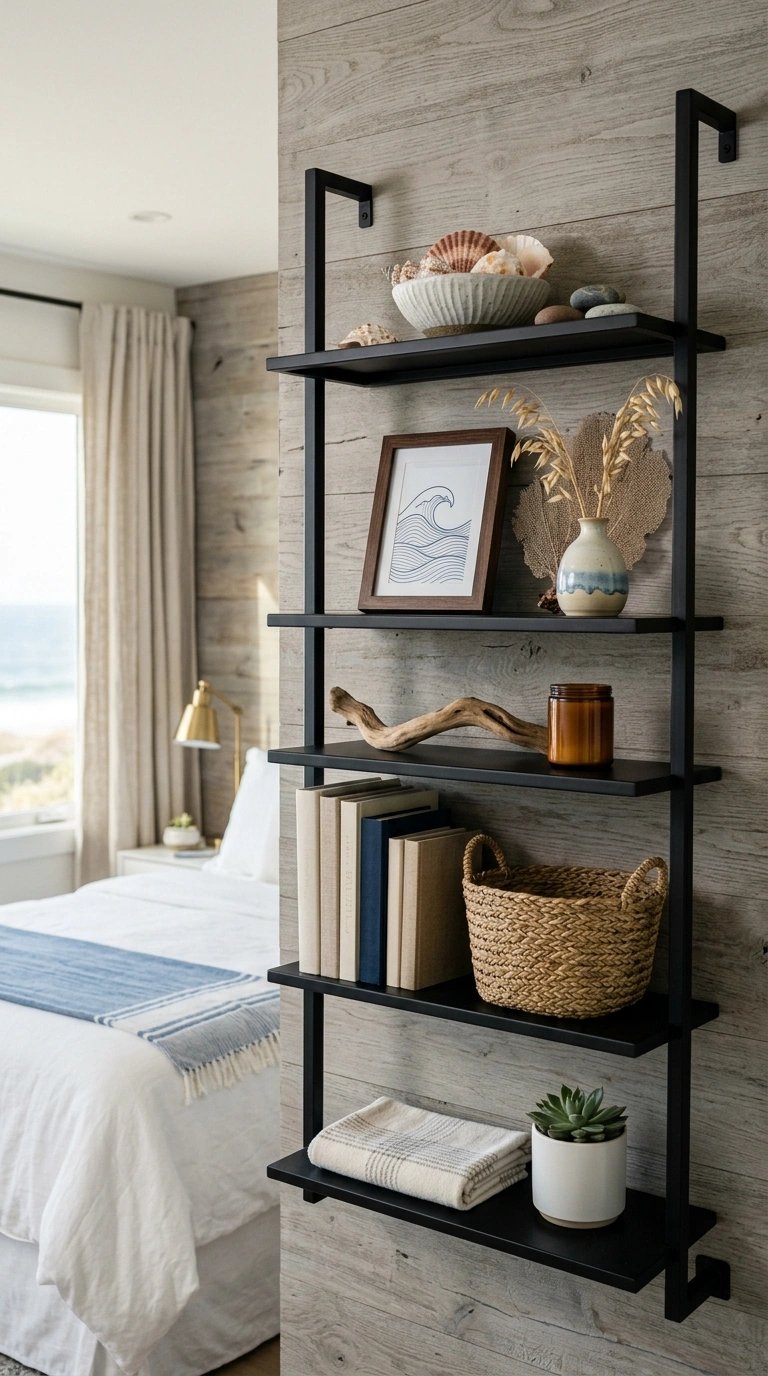 Coastal Framed Art Shelf