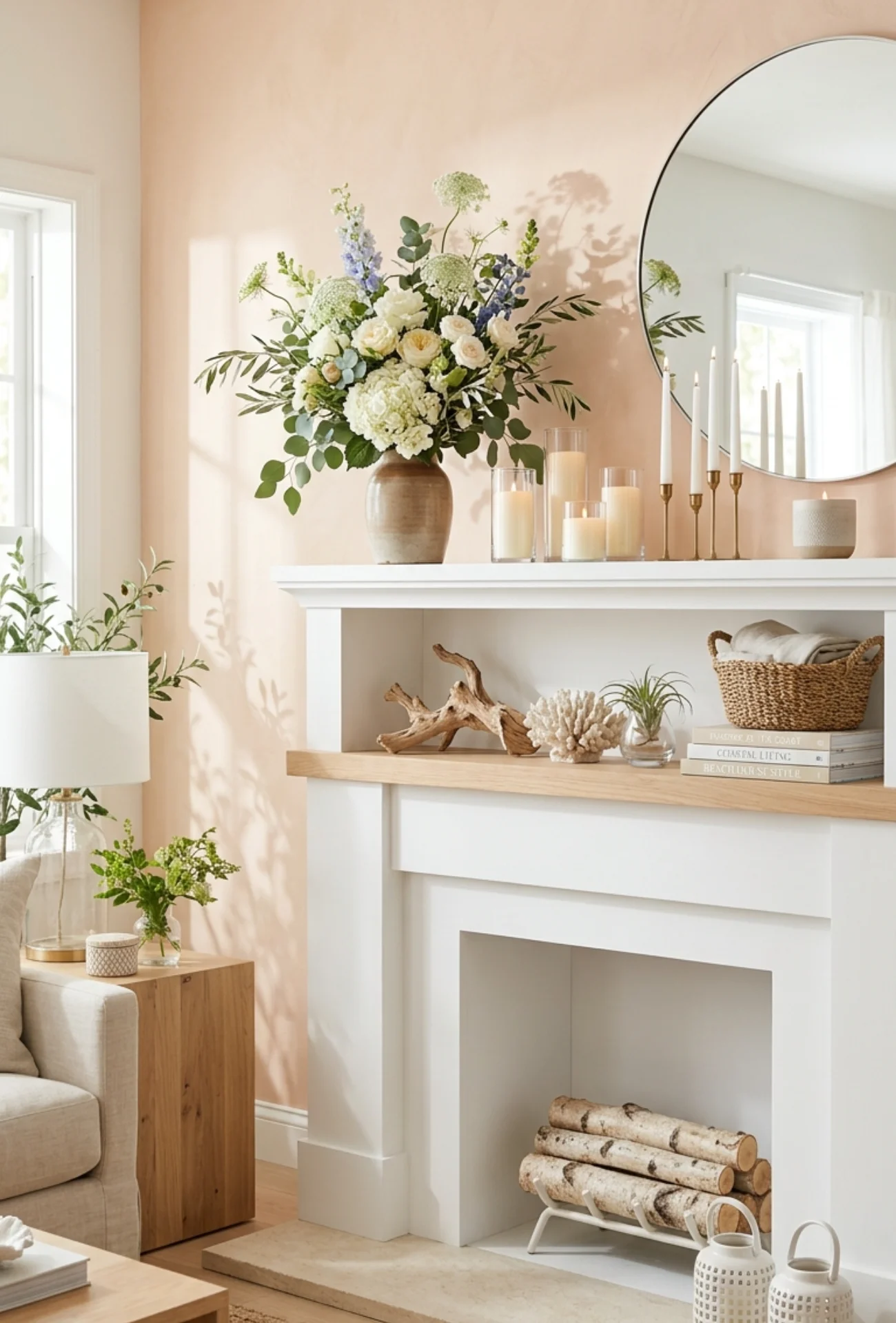 Coastal Summer Shelf Styling
