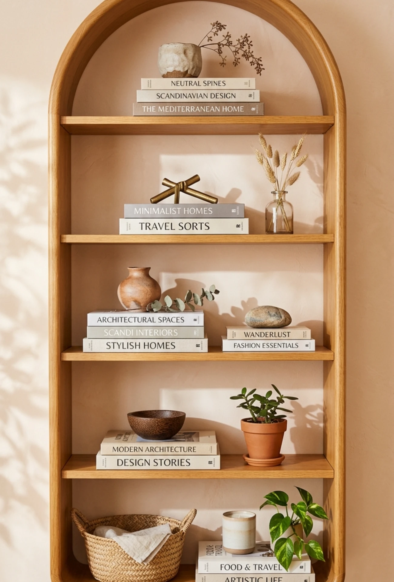 Coffee Table Book Stacks with Decorative Objects