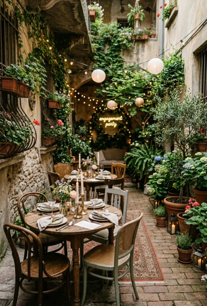 Courtyard Bistro Inspired Dinner Party