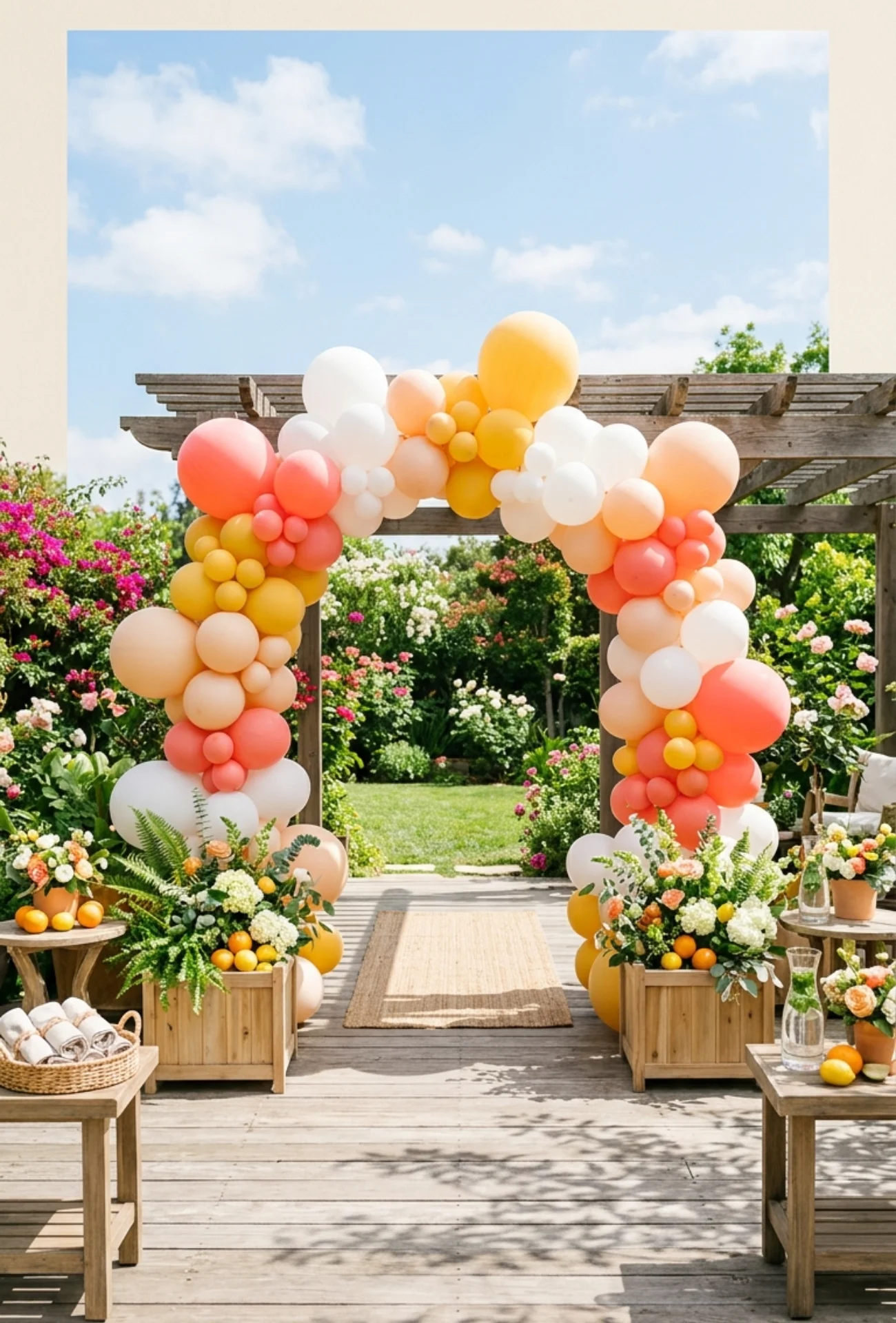 DIY Balloon Garland Arch for Entryways