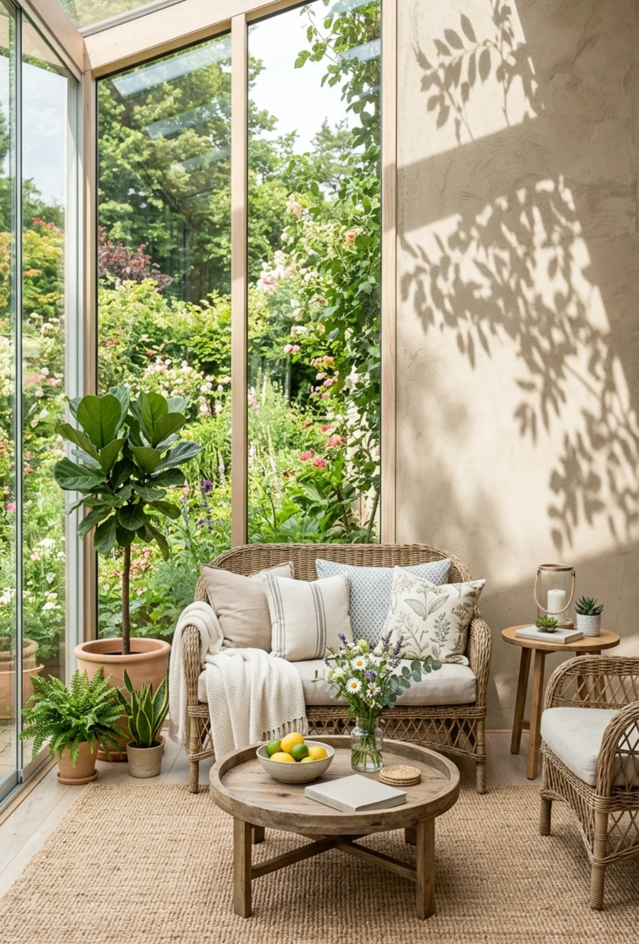 DIY Outdoor Inspired Sunroom Refresh Ideas