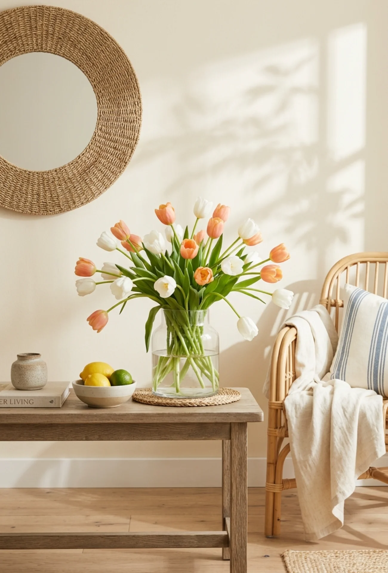 DIY Tulip Themed Floral Arrangement