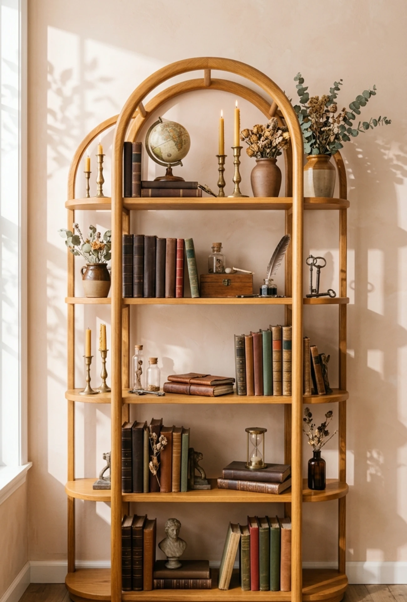 Dark Academia Bookshelf Decor