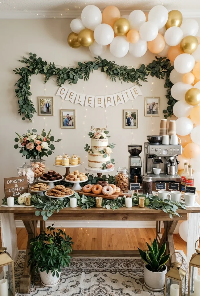 Dessert and Coffee Bar Engagement Party