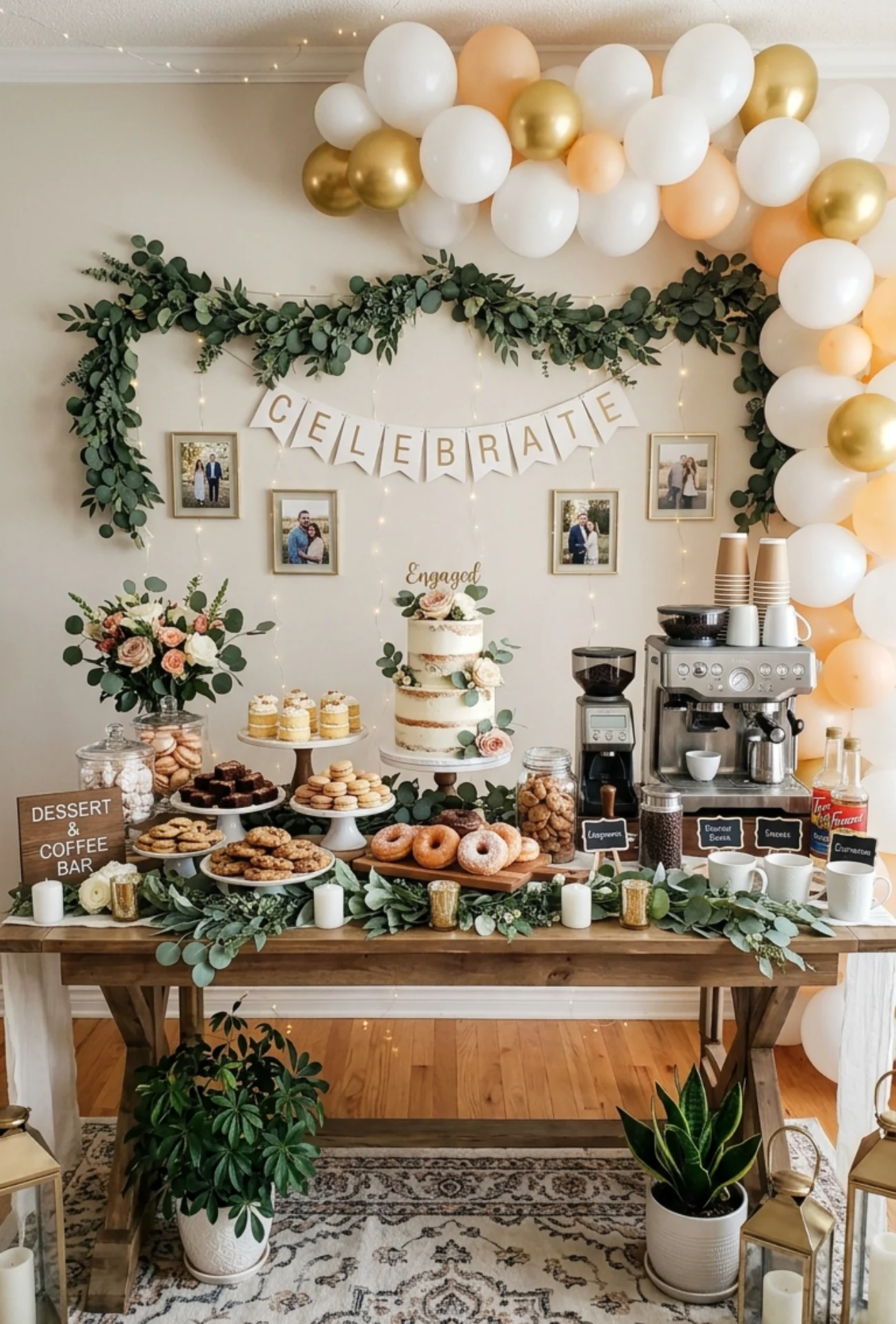 Dessert and Coffee Bar Engagement Party
