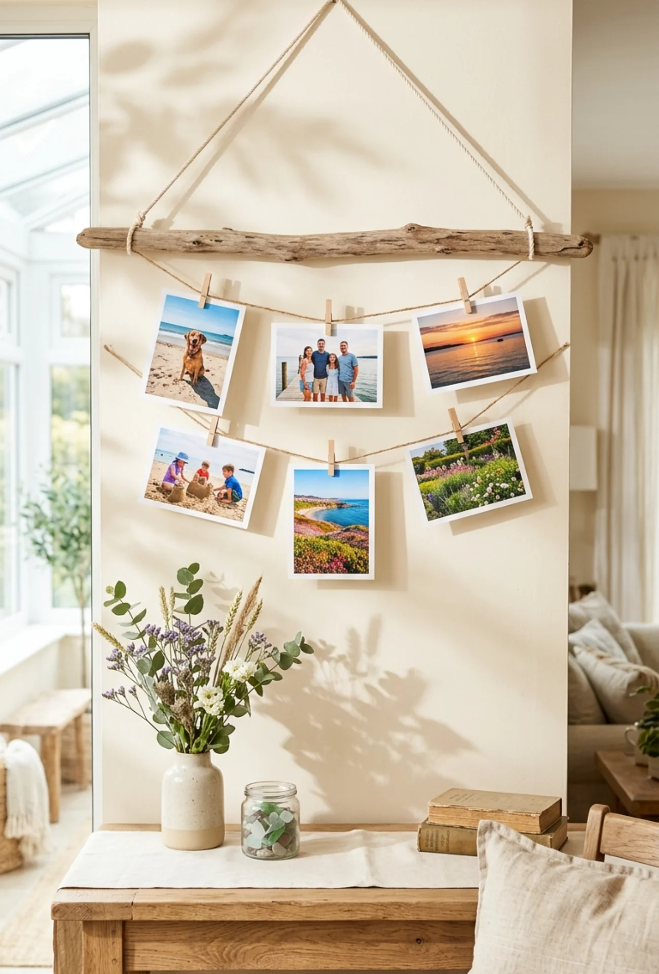 Driftwood Photo Hanging Decor