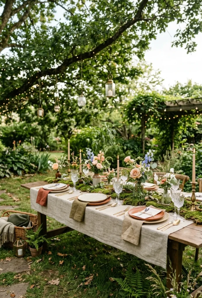 Garden Inspired Tablescapes with Layered Textures