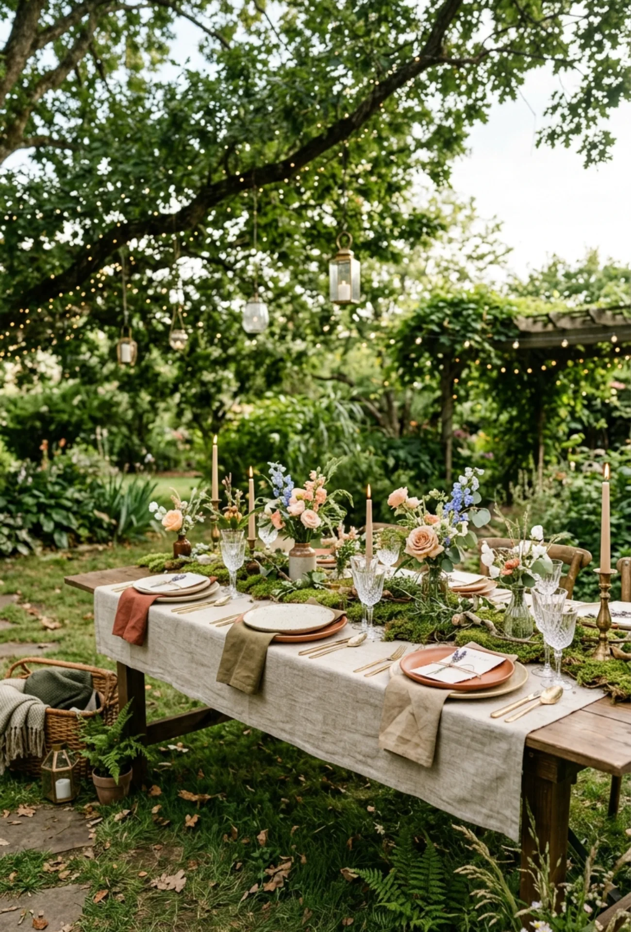 Garden Inspired Tablescapes with Layered Textures