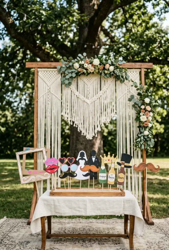Interactive Photo Booth with Handmade Props