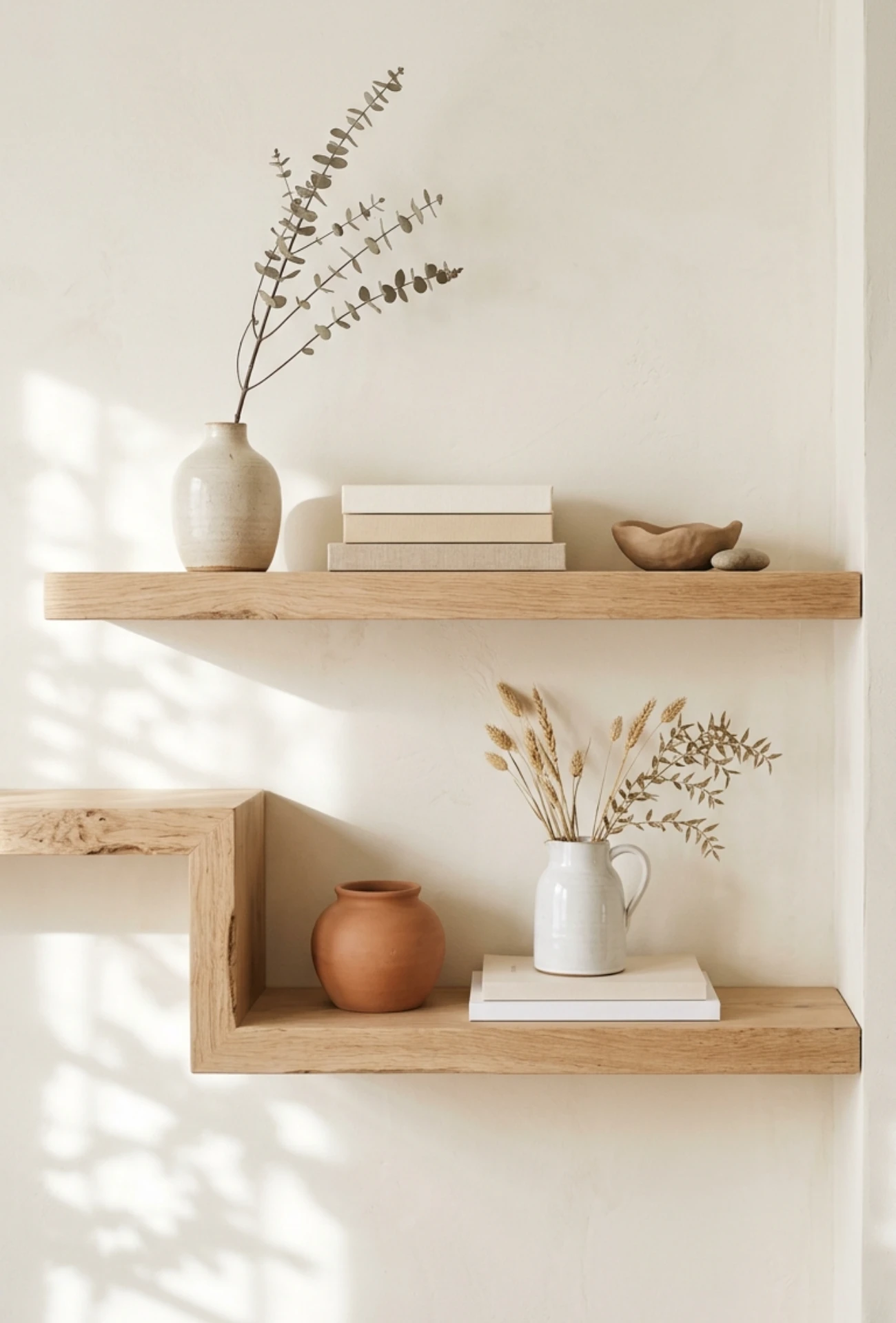 Japandi Minimal Shelf Styling