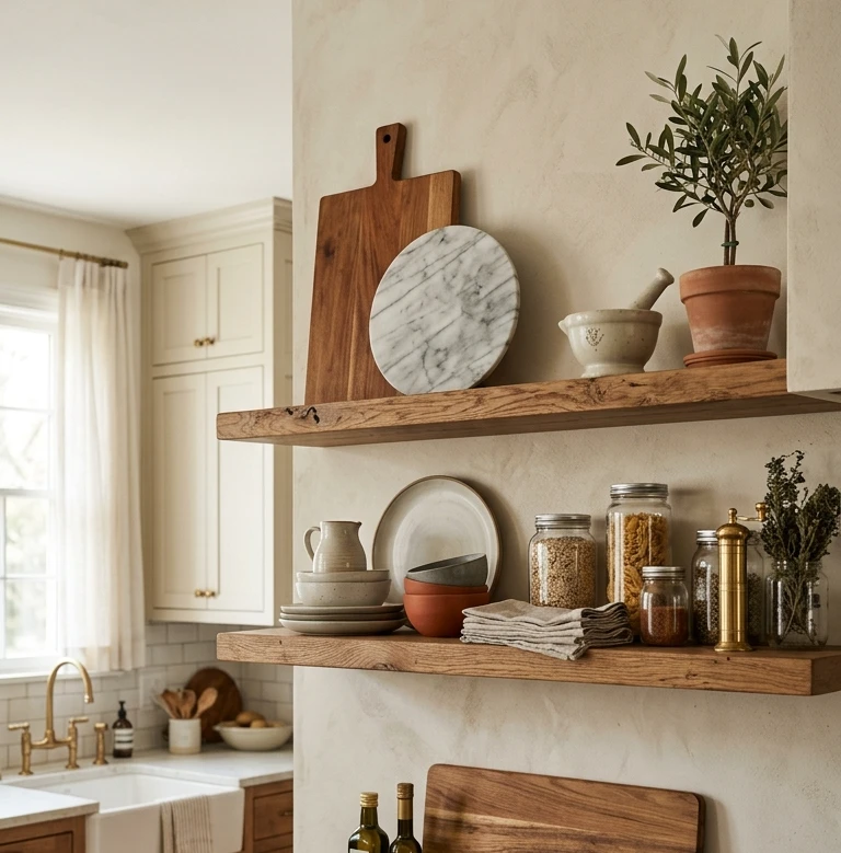 Kitchen Shelf Styling Ideas