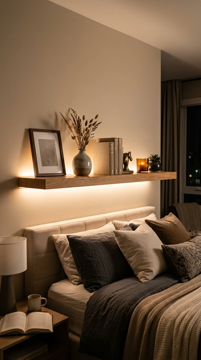 LED Backlit Shelf Glow Design