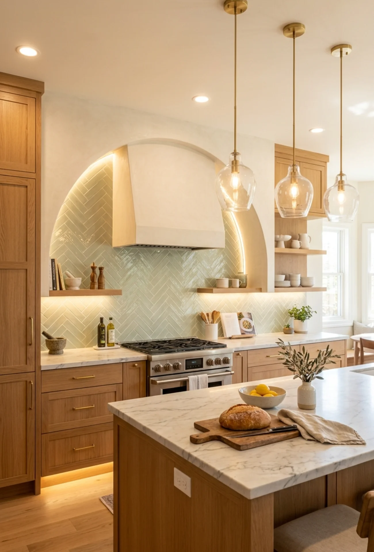 Layered Kitchen Lighting for a Luxury Feel