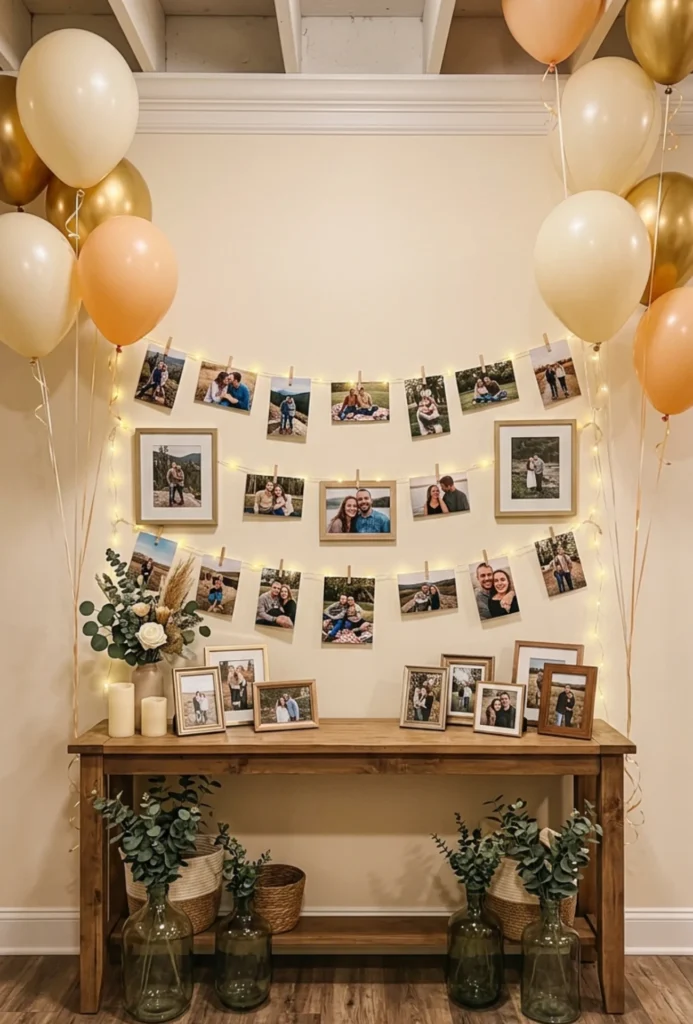 Love Story Photo Display Gathering
