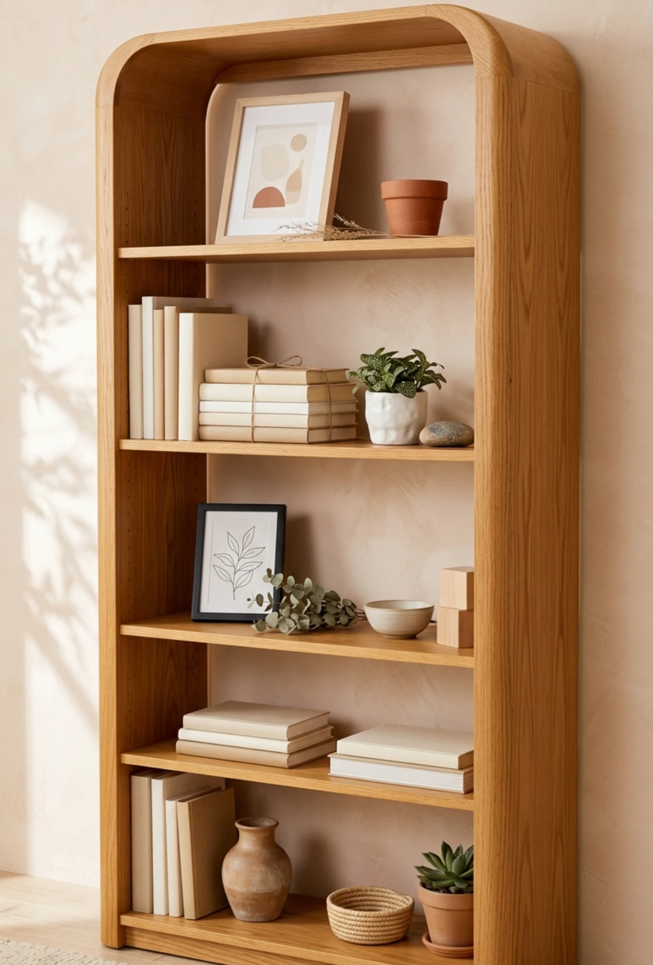 Minimal Shelf Styling with Art Prints