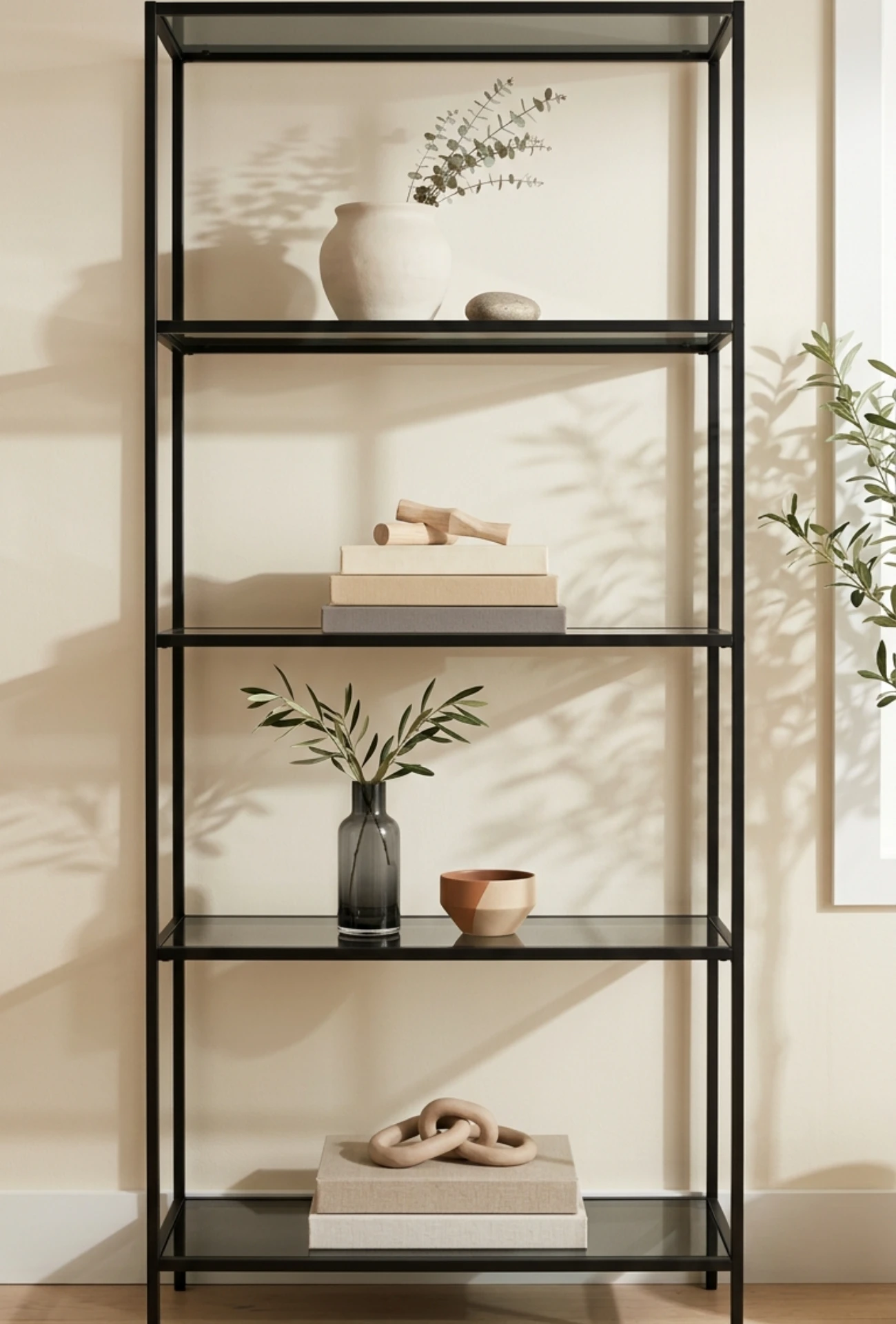 Minimalist Bookshelf Arrangements