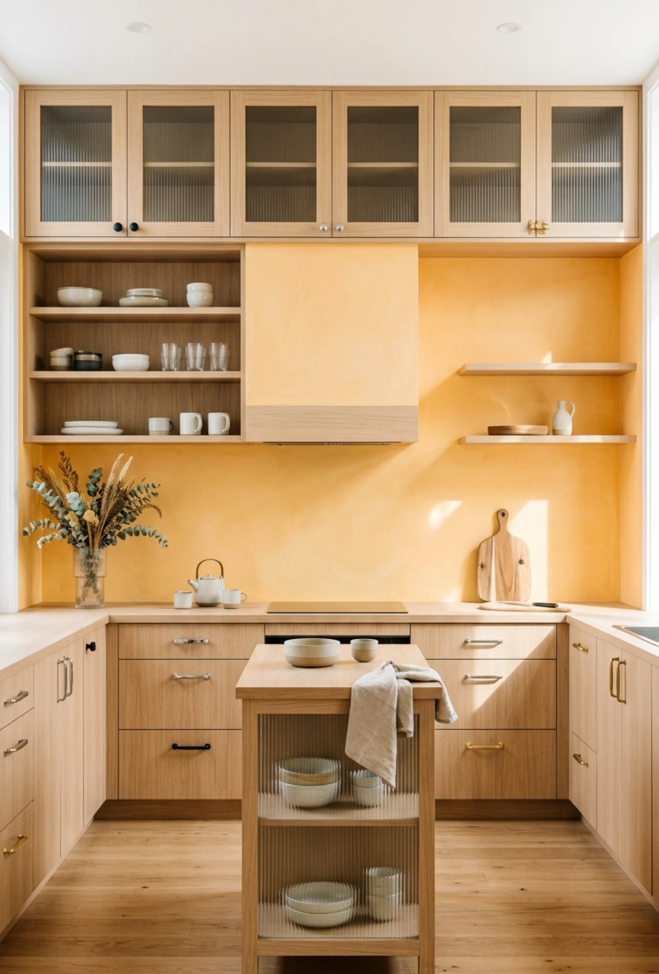 Mismatched Cabinet Colors and Hardware Finishes