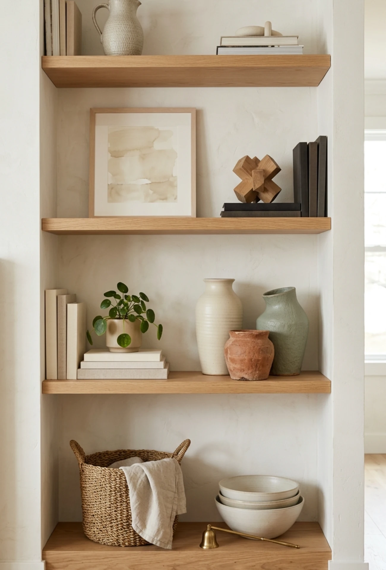 Mixed Ceramic Vases in Organic Shapes
