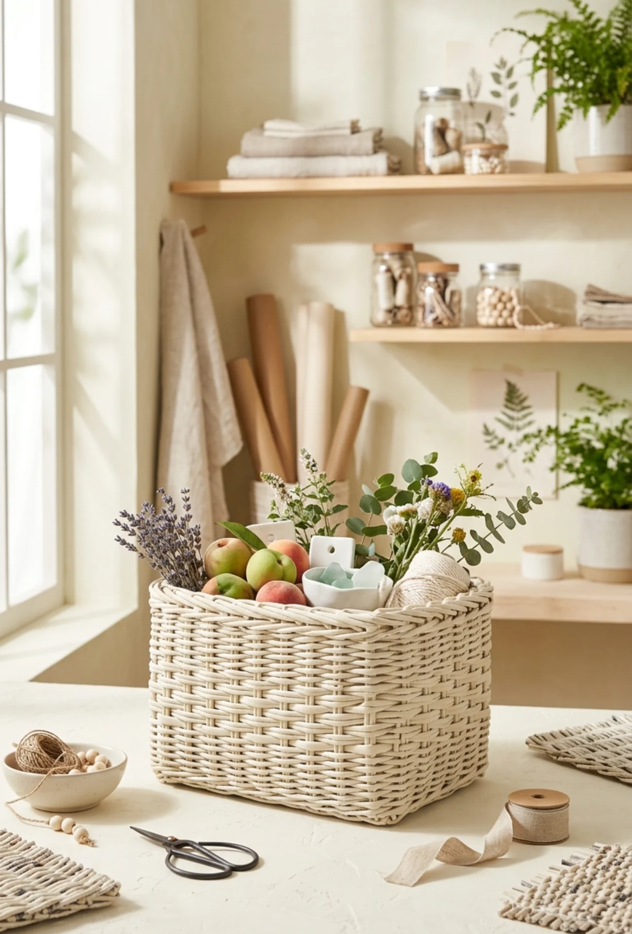 Newspaper Woven Decorative Baskets