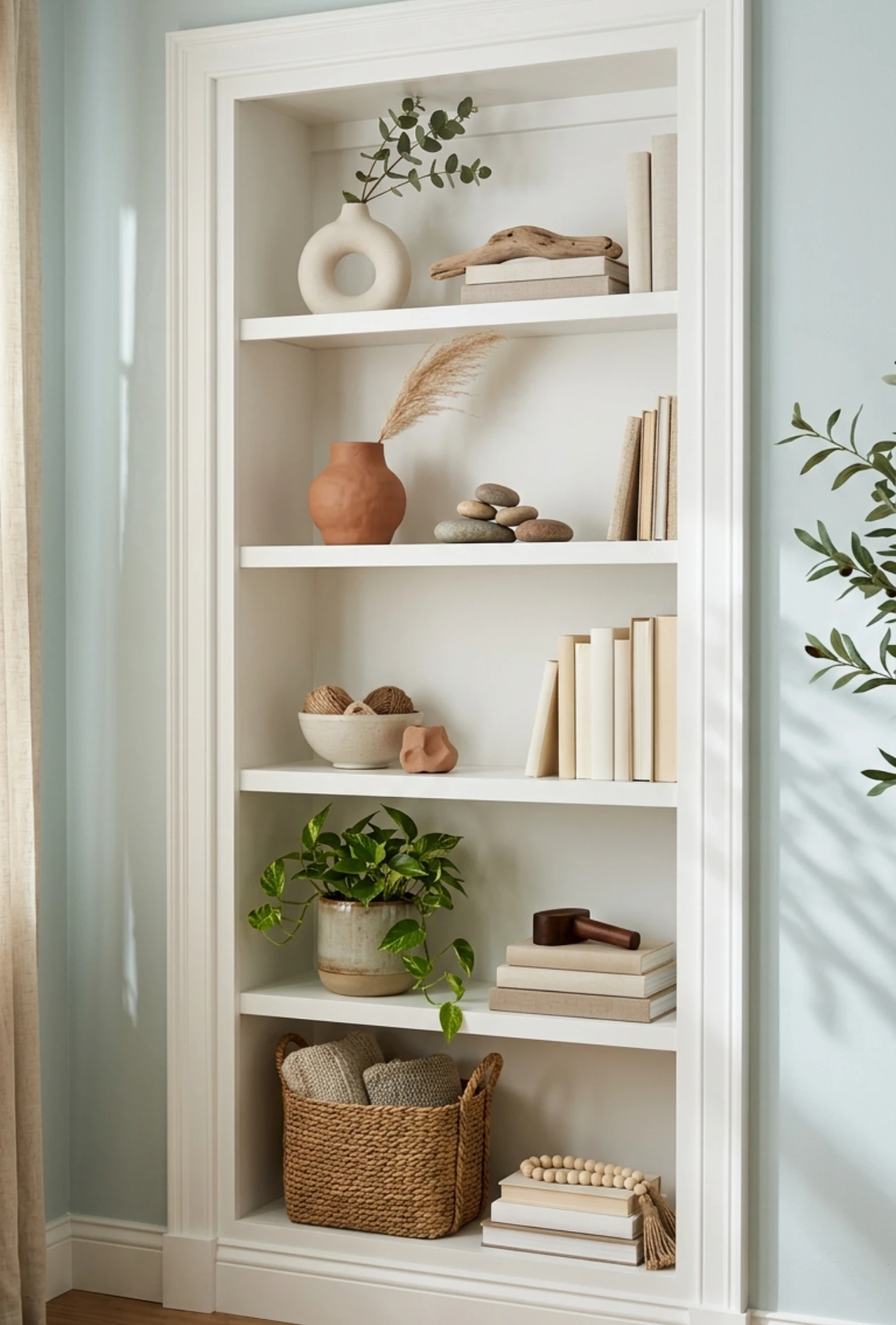 Organic Modern Shelf Decor