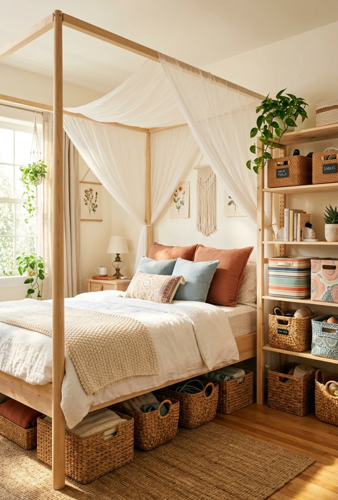 Organize with Cute Woven Baskets and Bins