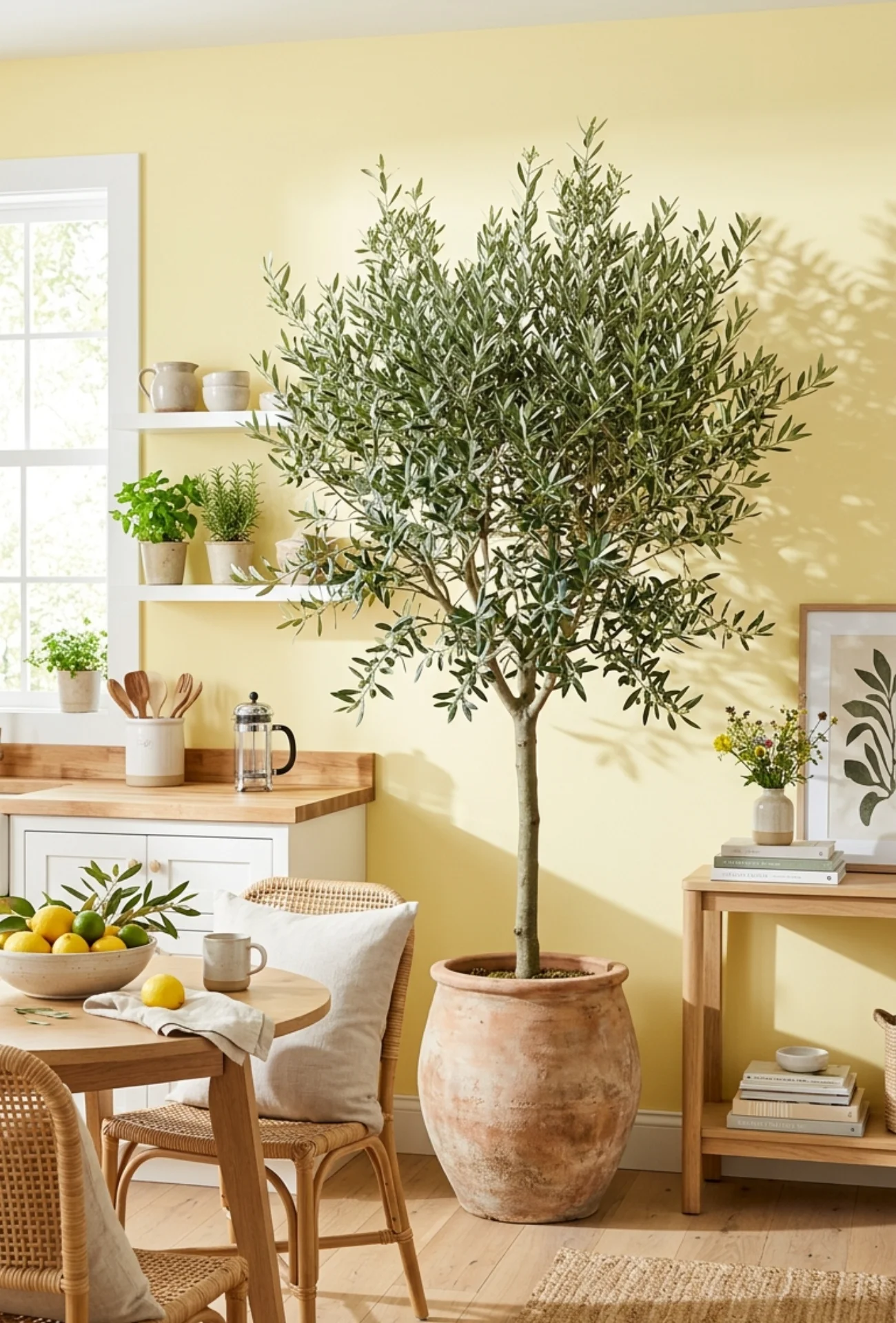 Oversized Indoor Olive Tree Decor