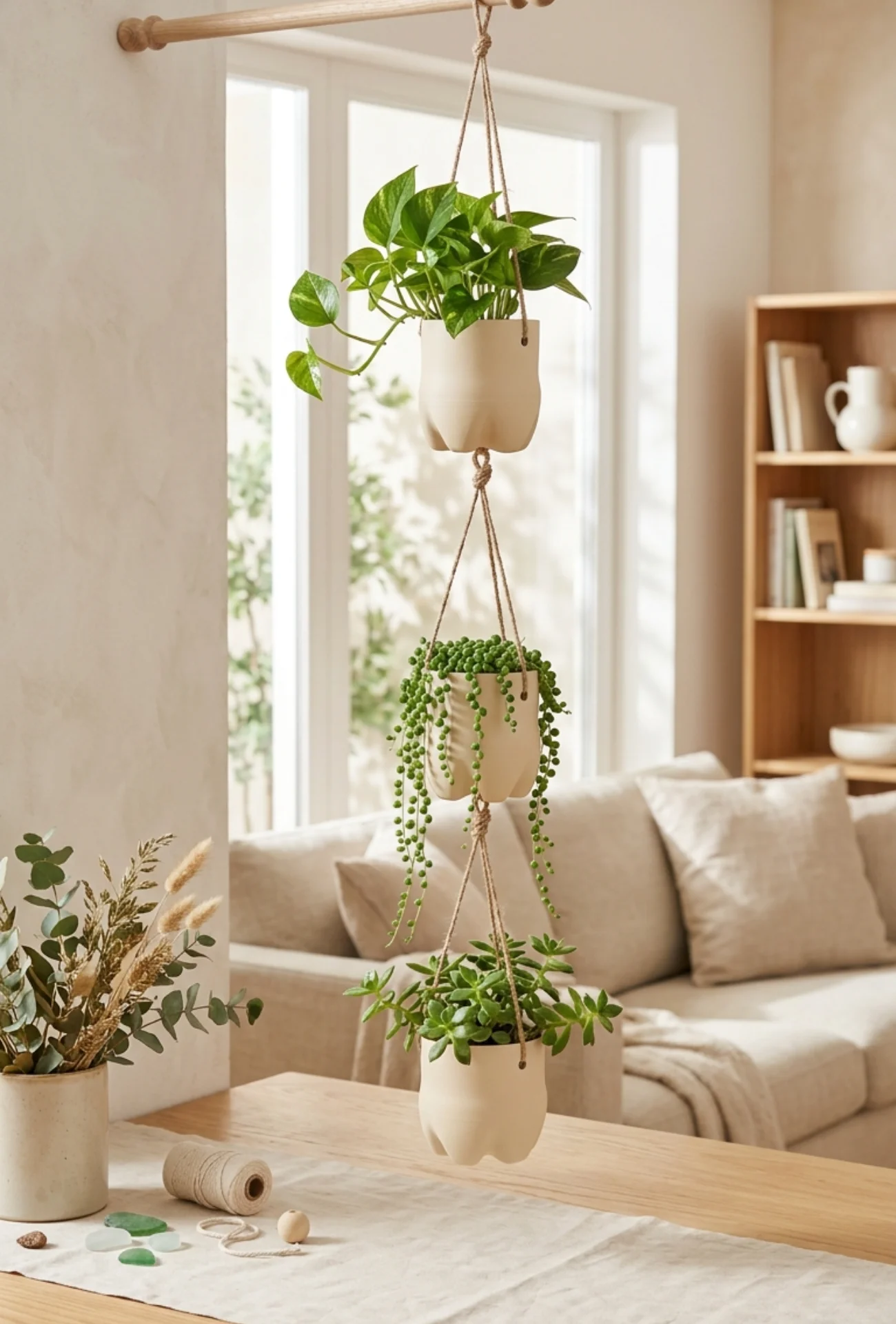 Plastic Bottle Hanging Planters