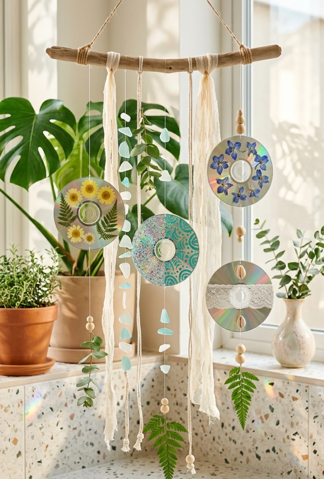 Recycled CD Sun Catchers