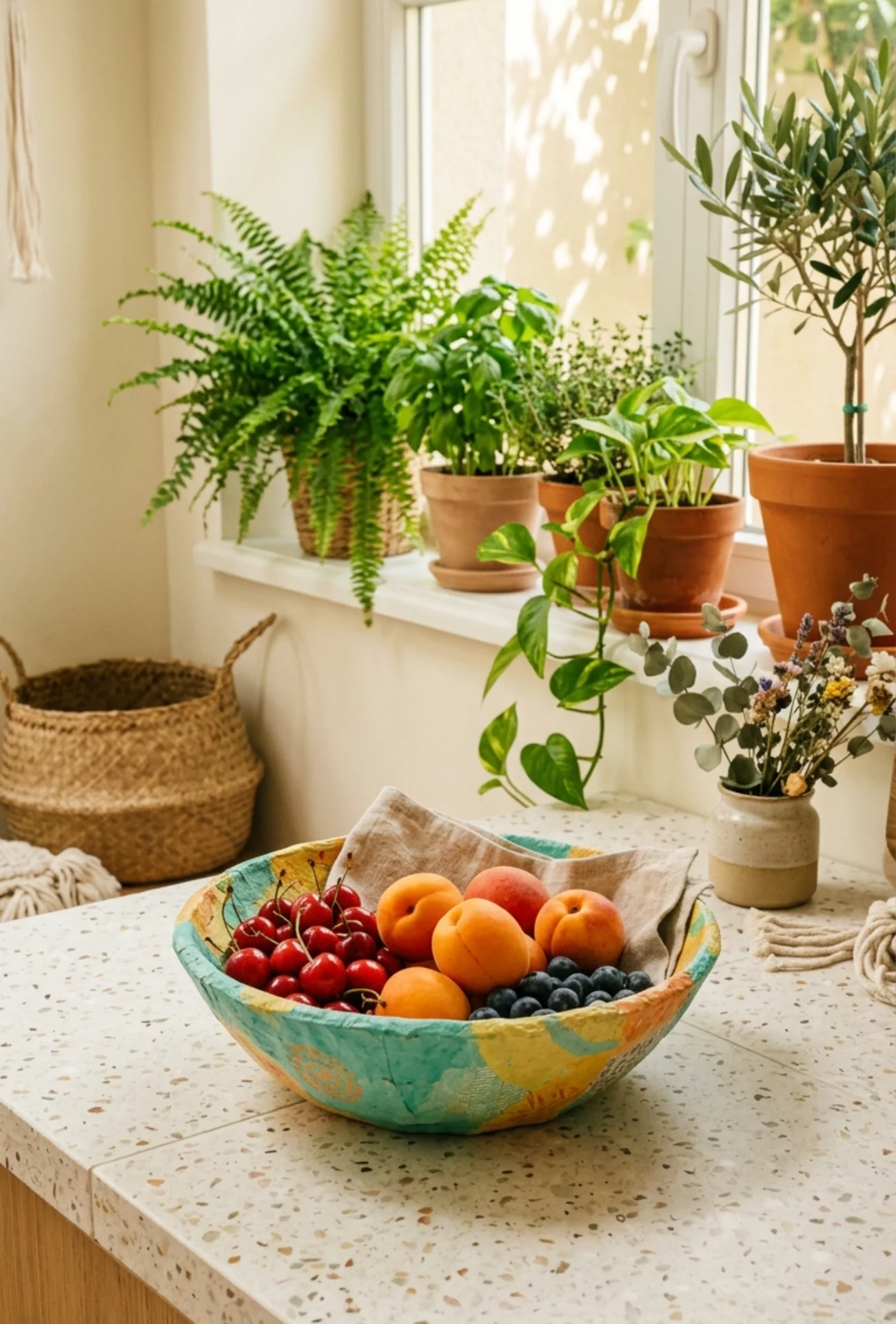 Recycled Paper Mache Fruit Bowls