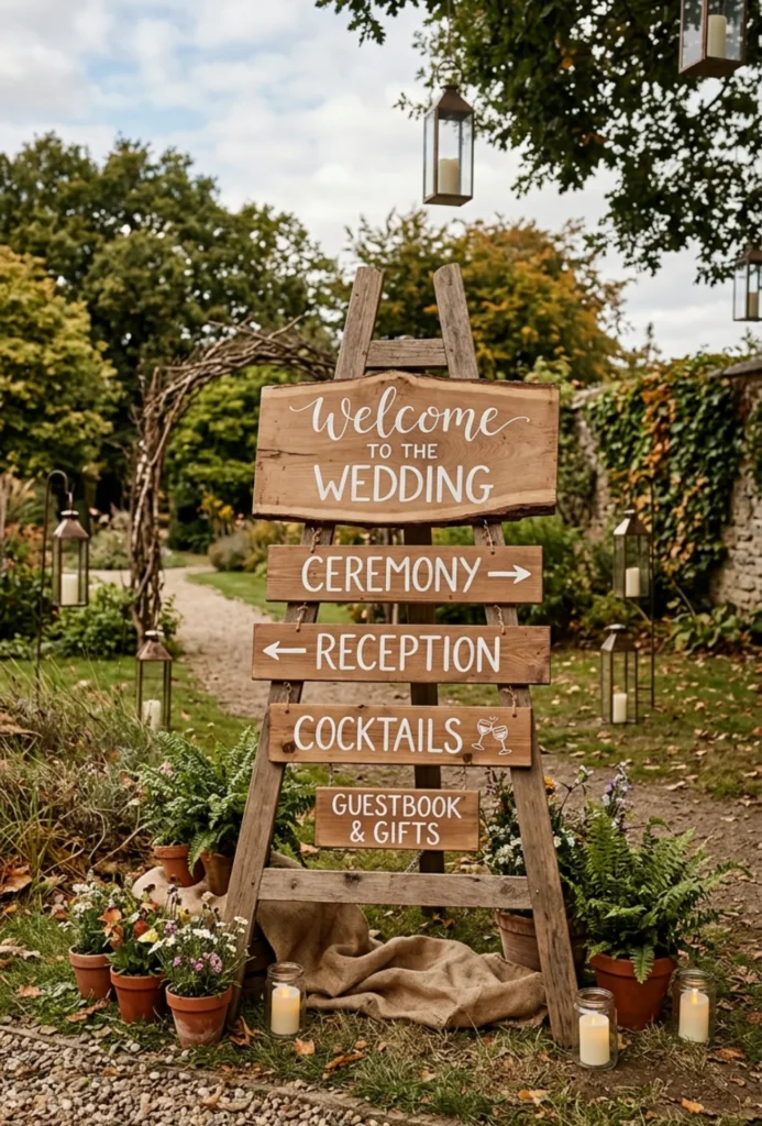 Rustic Wooden Signage