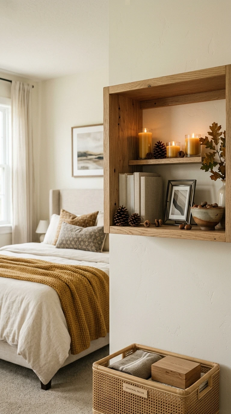 Seasonal Shelf Styling (Rotate Decor)
