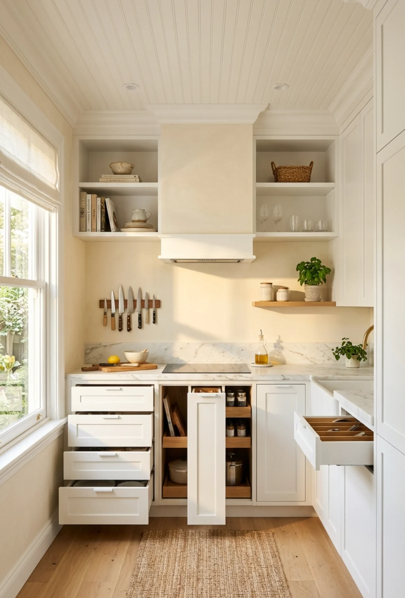Small Kitchen Makeover with Space-Saving Storage