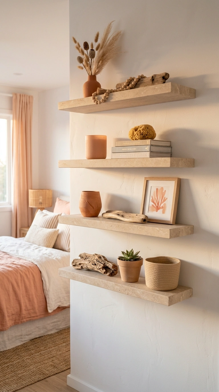Soft Sunset Toned Coastal Shelf
