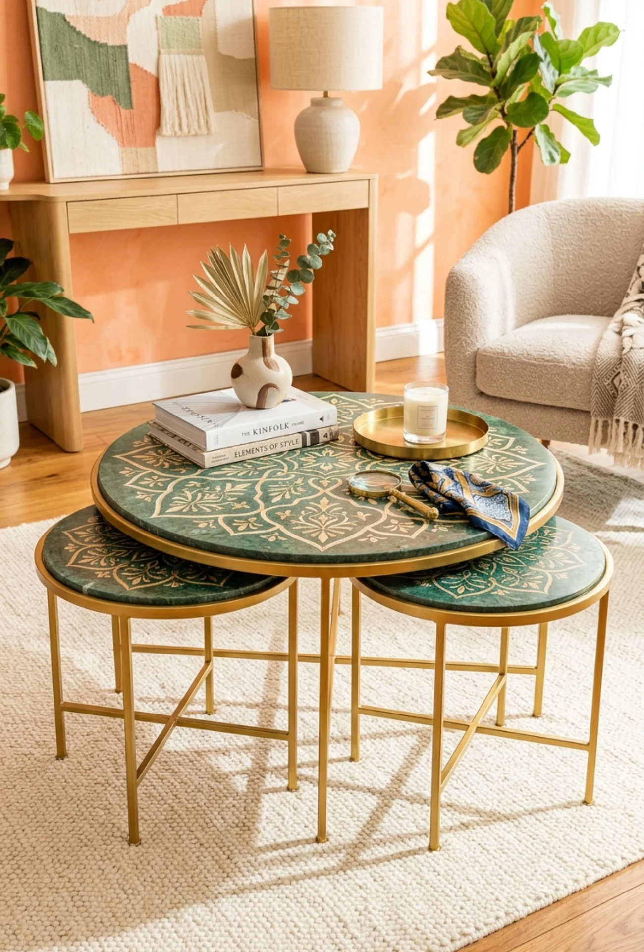 Stencil Pattern Painted Top