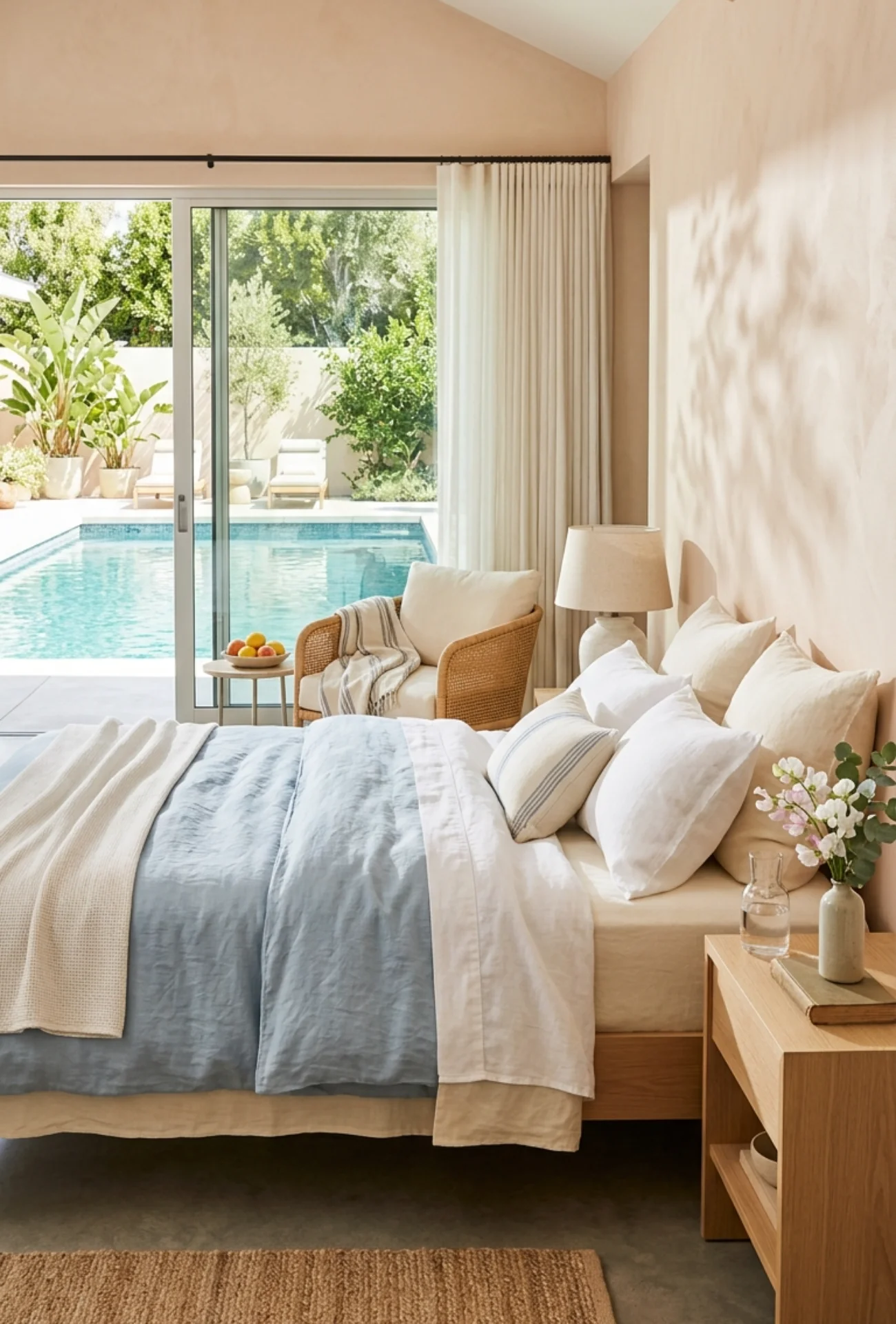 Summer Bedroom Refresh with Lightweight Bedding