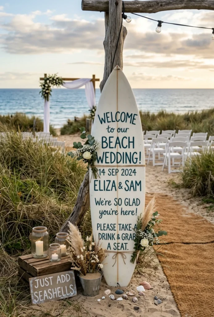 Surfboard Welcome Display