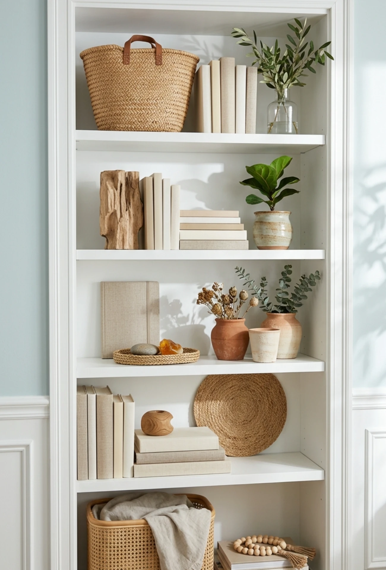Textured Elements Like Linen, Rattan, and Wood