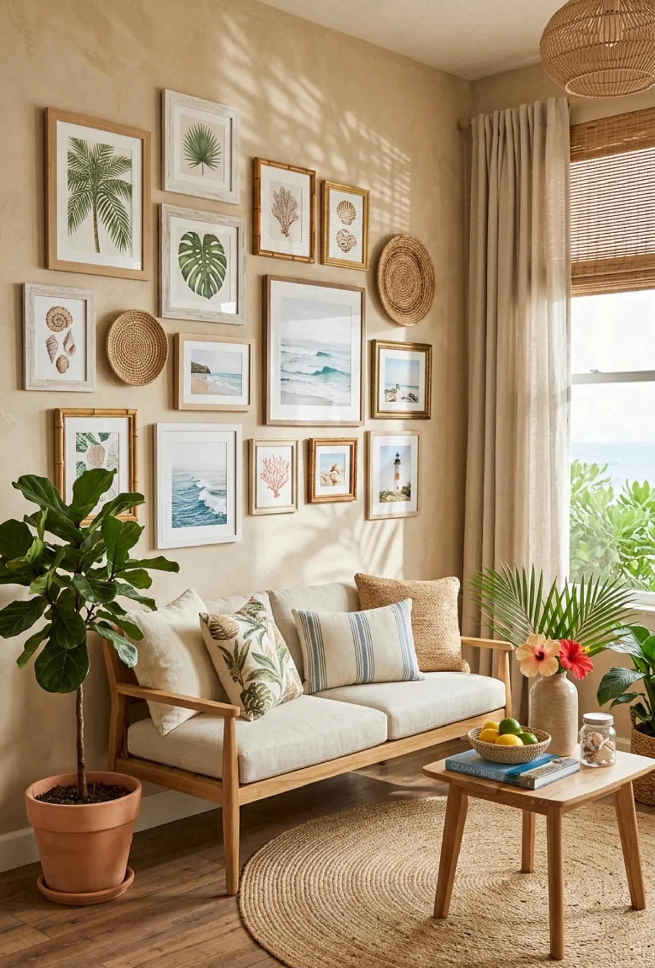 Tropical Coastal Gallery Walls