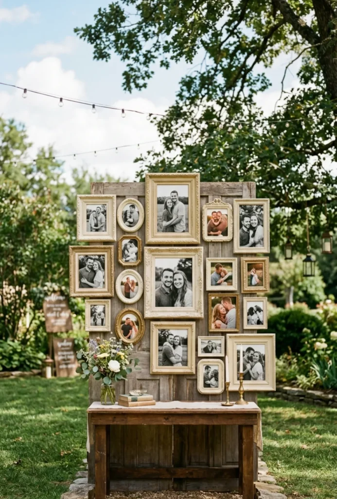 Vintage Frame Photo Display