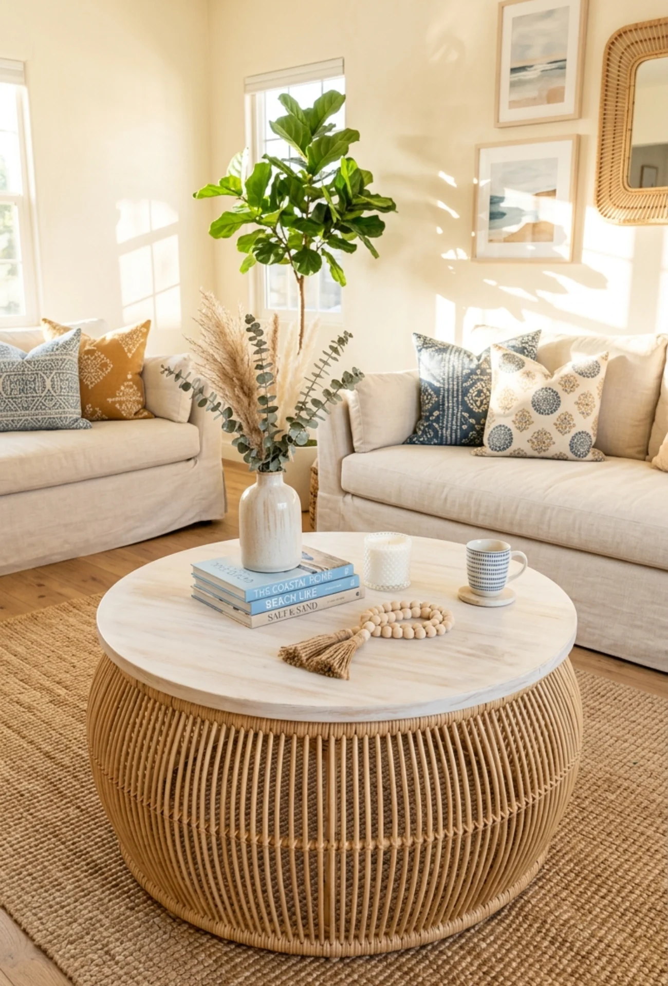 Whitewashed Coastal Wood Look
