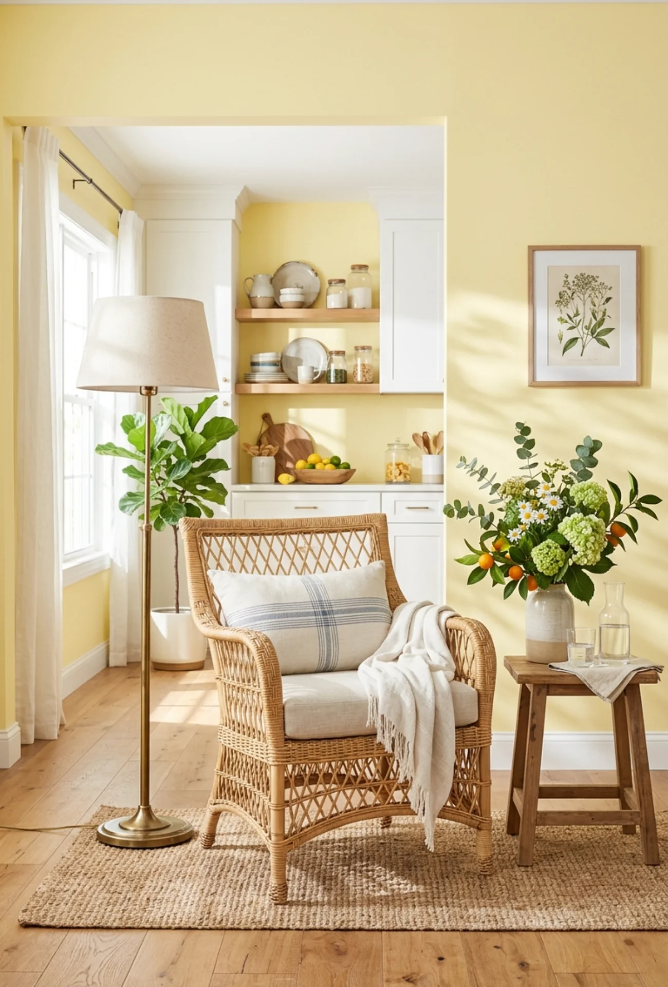 Wicker Accent Chair Decor