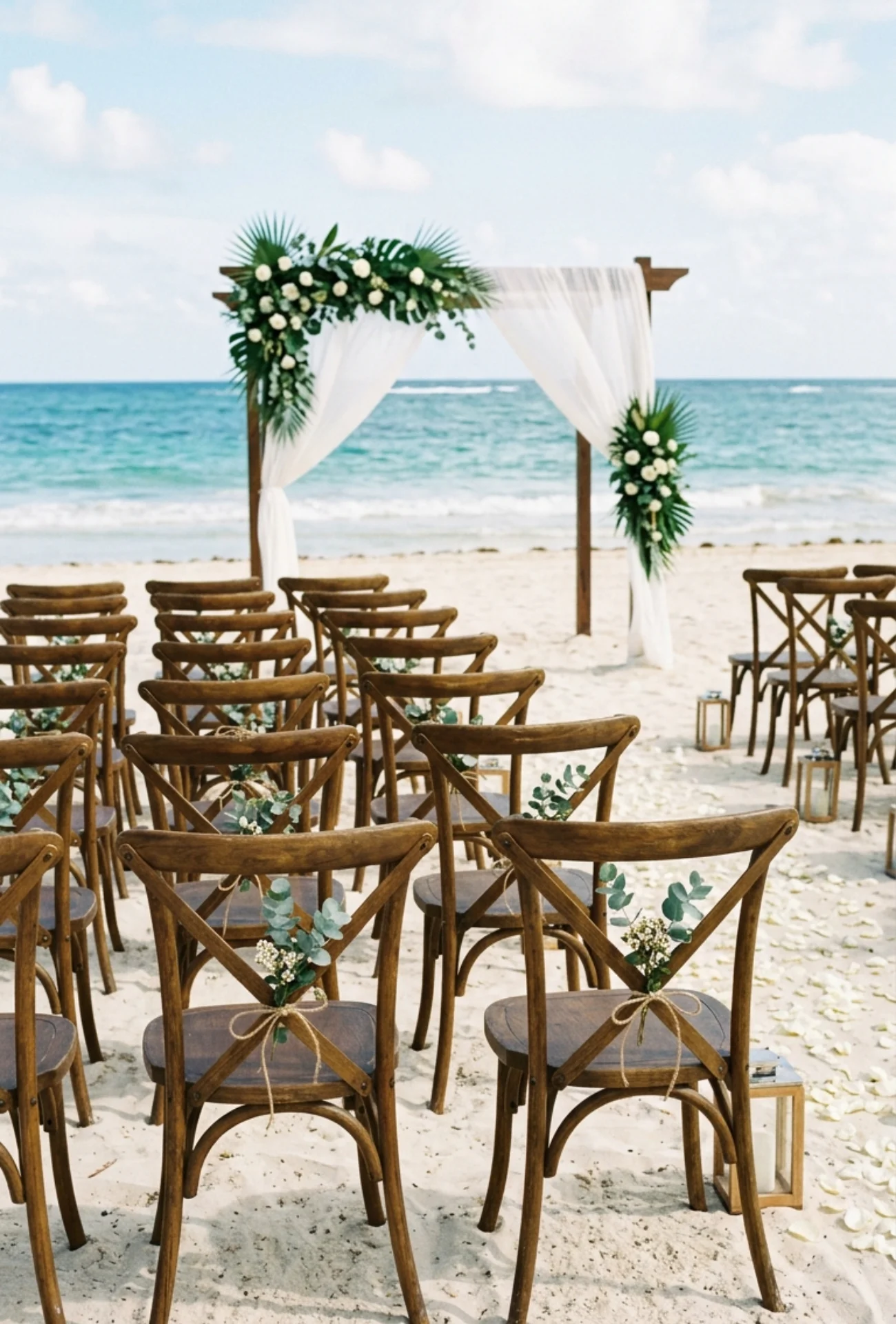 Wooden Cross Back Chair Styling