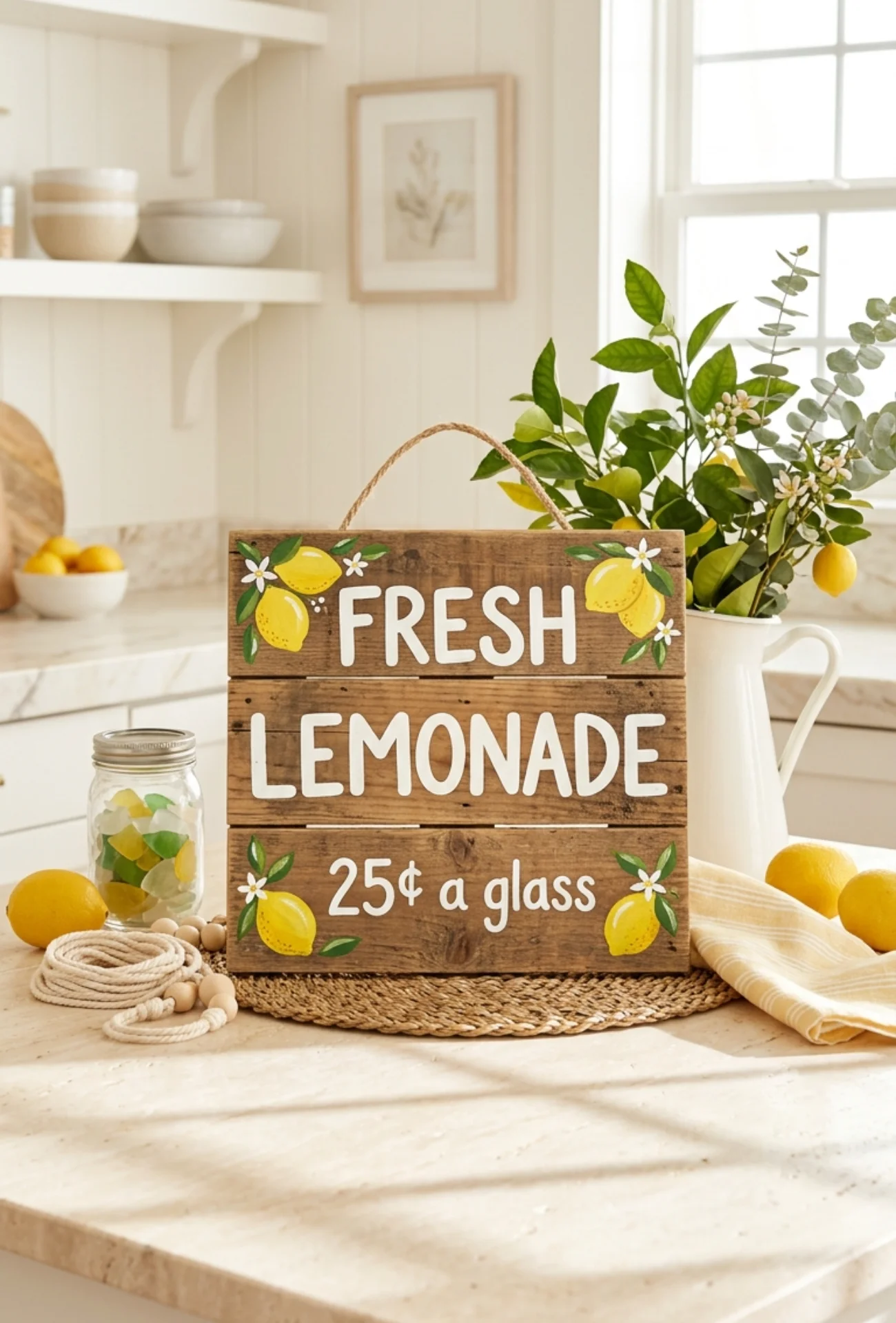 Wooden Pallet Lemonade Stand Sign