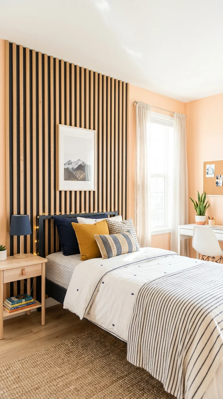 Acoustic Wood Slat Feature Wall