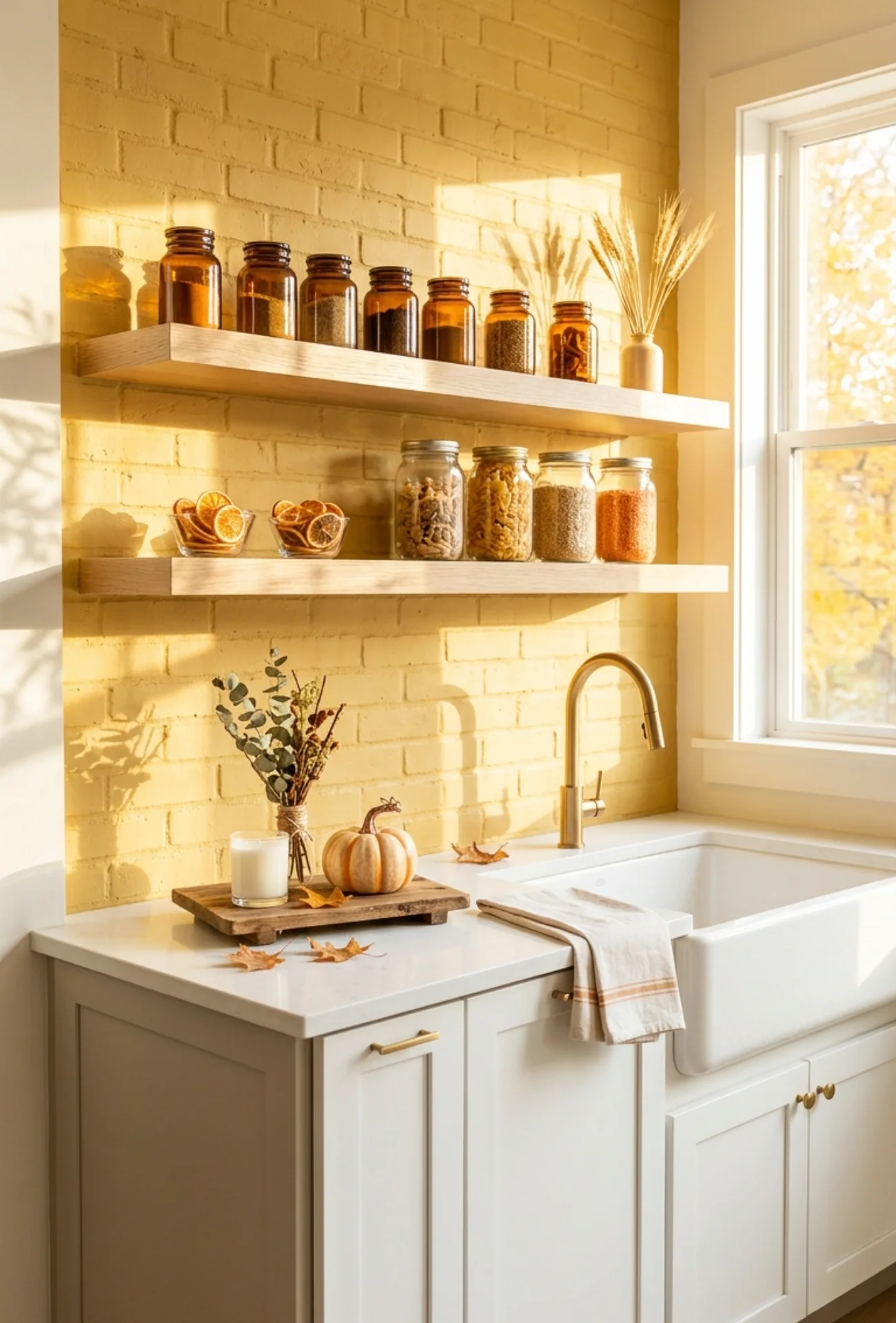 Add Autumn Touches to Kitchen Countertops
